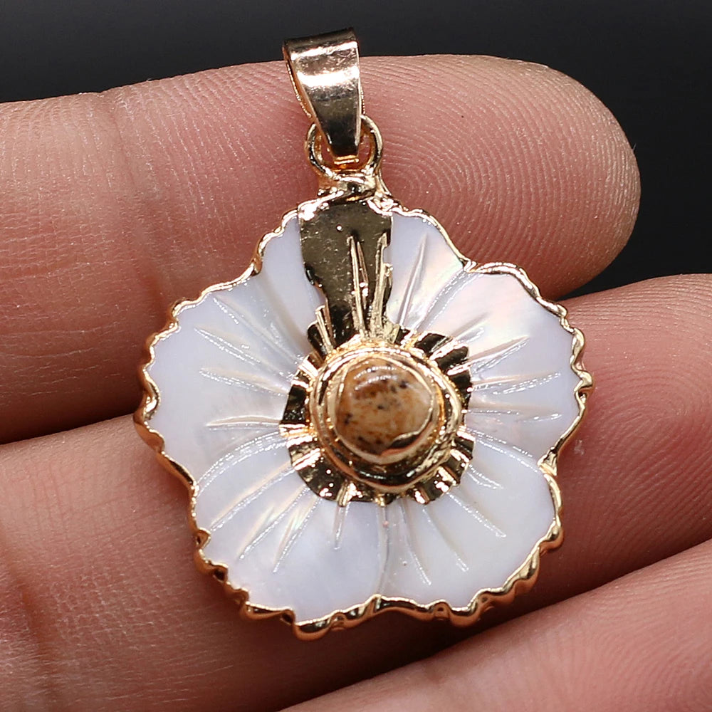 Shell Flower Pendant
