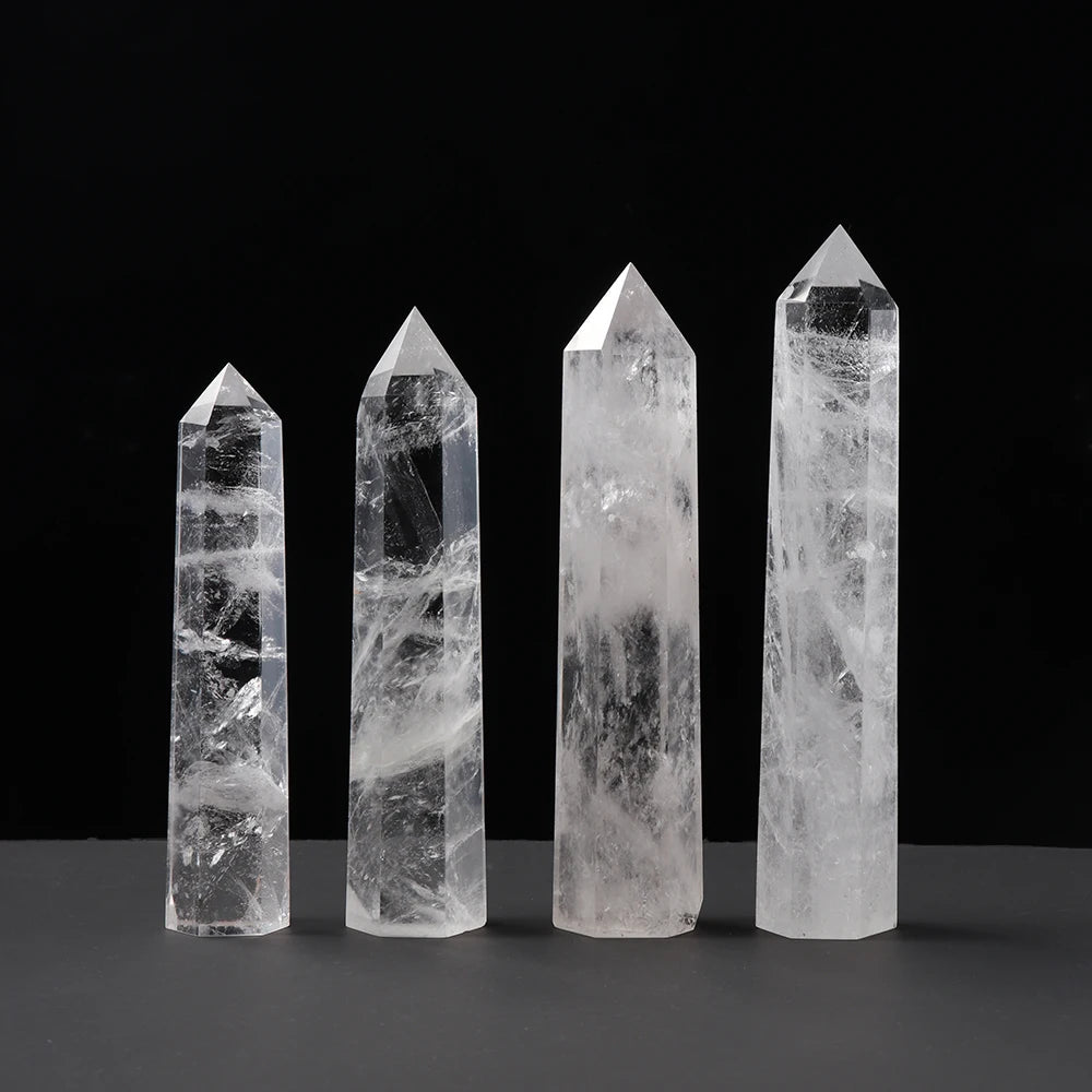 Grandes tours de quartz clair
