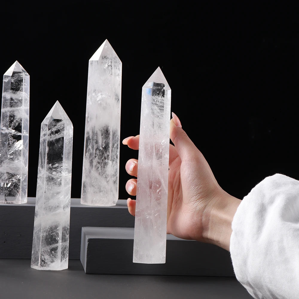 Grandes tours de quartz clair