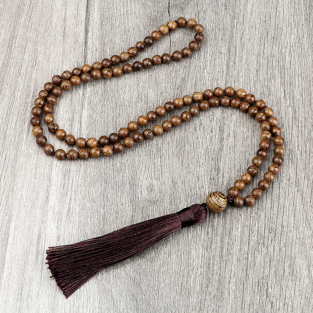 Collier Mala 108 perles de pierre