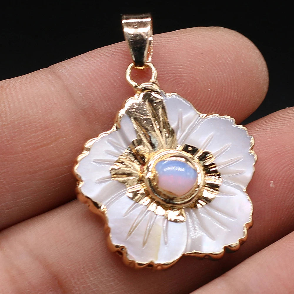 Shell Flower Pendant