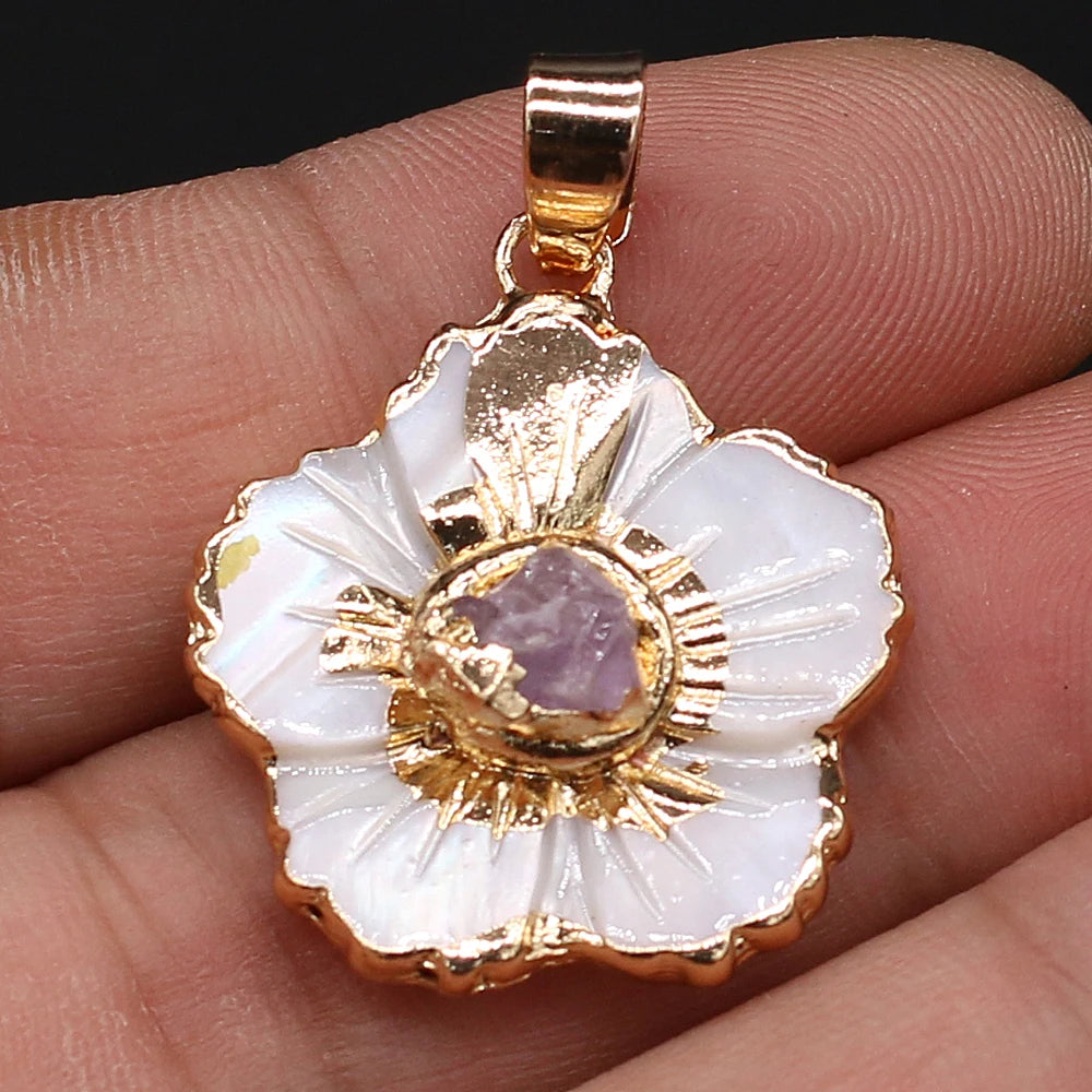 Shell Flower Pendant