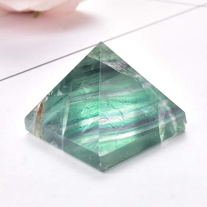 Natural Fluorite Pyramid