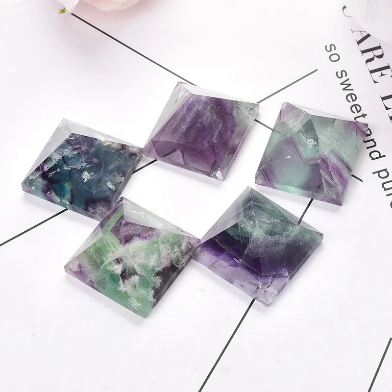 Natural Fluorite Pyramid