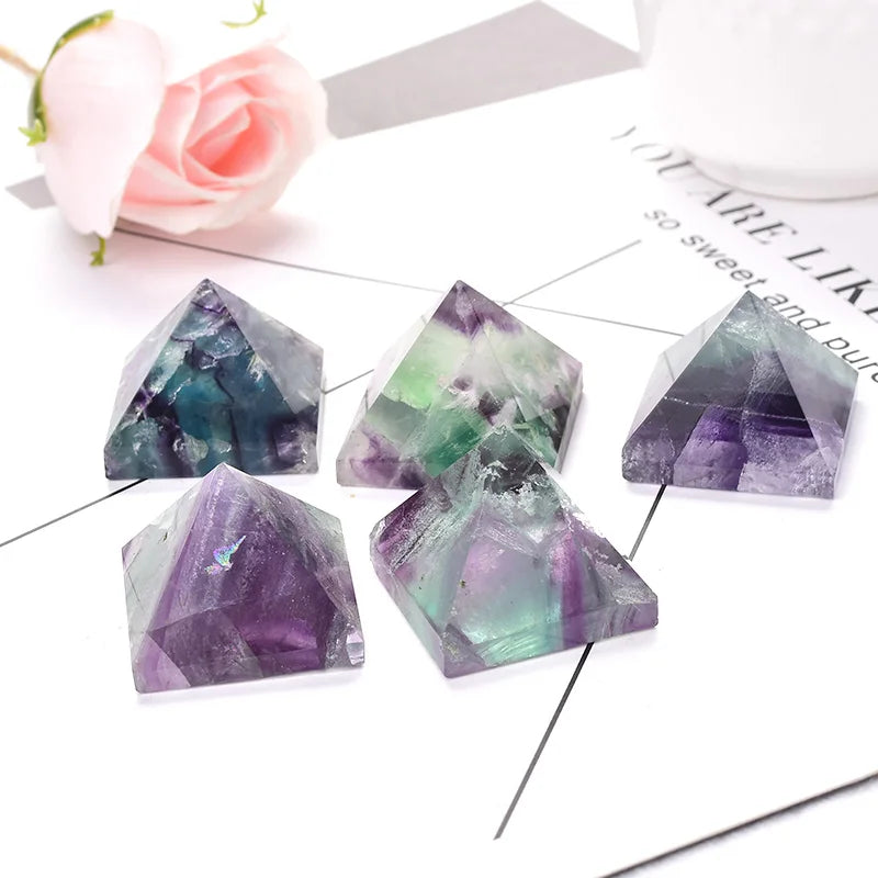 Natural Fluorite Pyramid