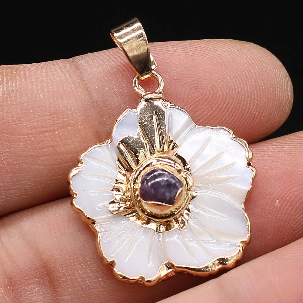 Shell Flower Pendant
