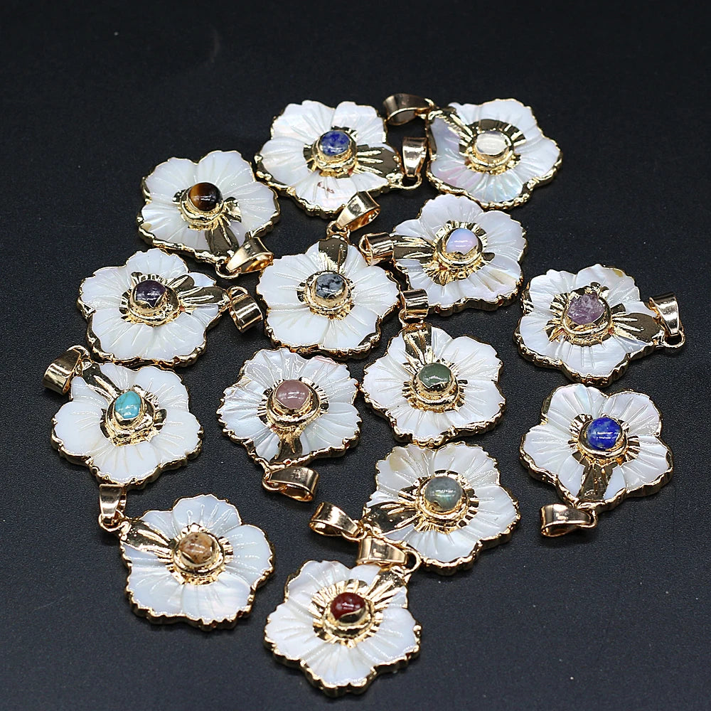 Shell Flower Pendant