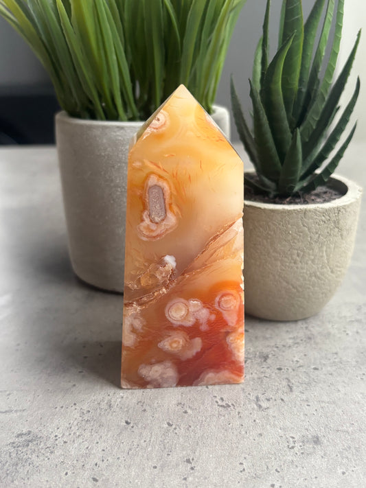 DRUZY CARNELIAN OBELISK W60