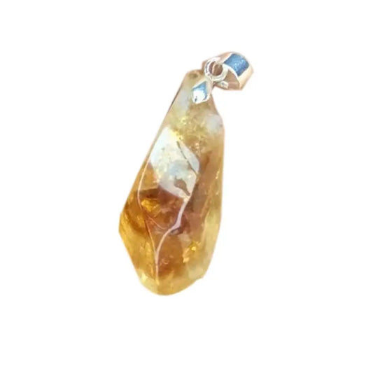 Pendentif en citrine naturelle du Brésil