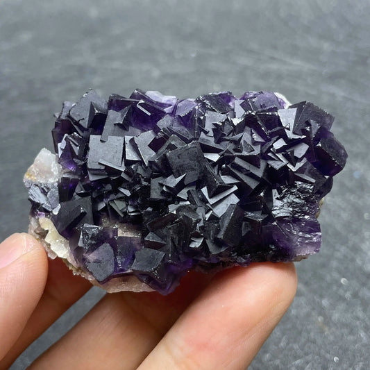 Natural Raw Purple Fluorite Crystal