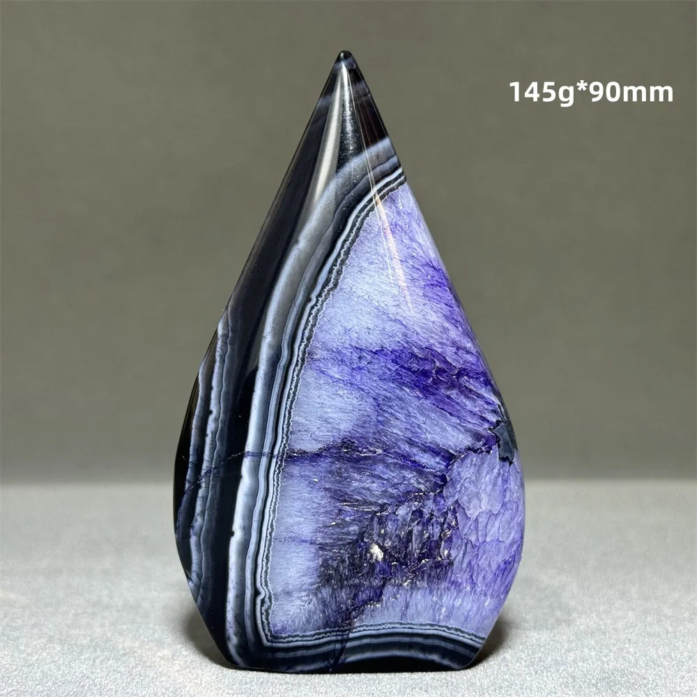 Enhanced Purple Agate Free Form Torch