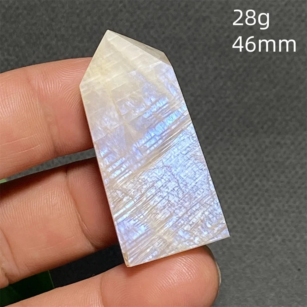 AAA Natural High Quality Blue Moonstone Tower