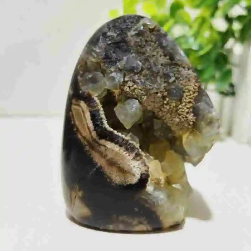 Natural Septarian Geode Freeform Cluster