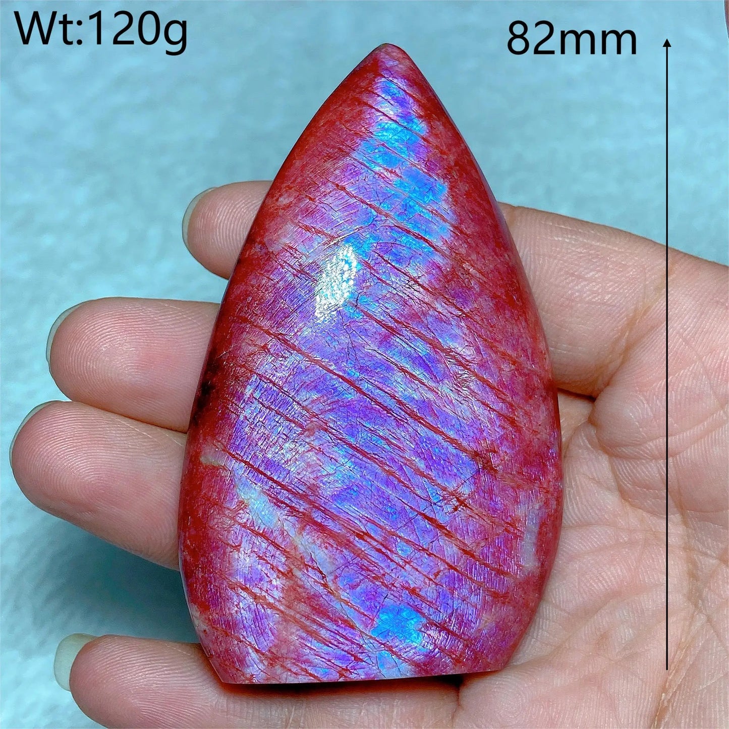 Natural Fire Moonstone Free Form Torch