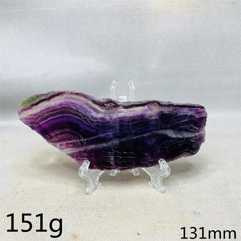 Natural Lightning Rainbow Fluorite Slab