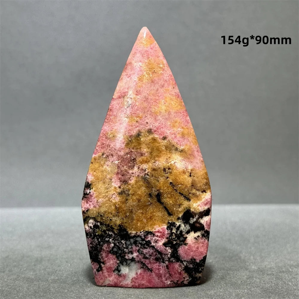 Natural Red Rhodochrosite Free-Form Torch