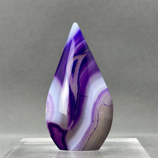Enhanced Purple Agate Free Form Torch