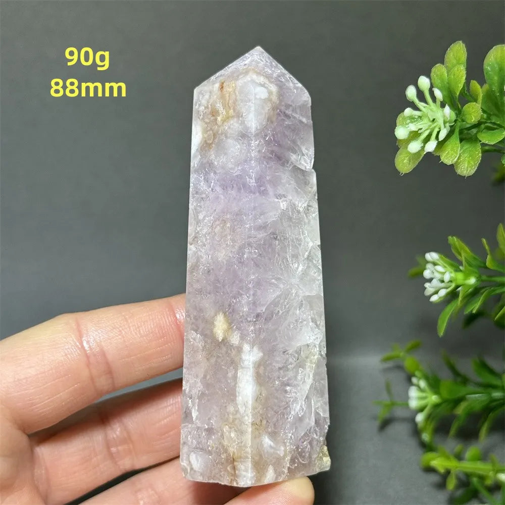 HQ Pink Amethyst Flower Agate Tower