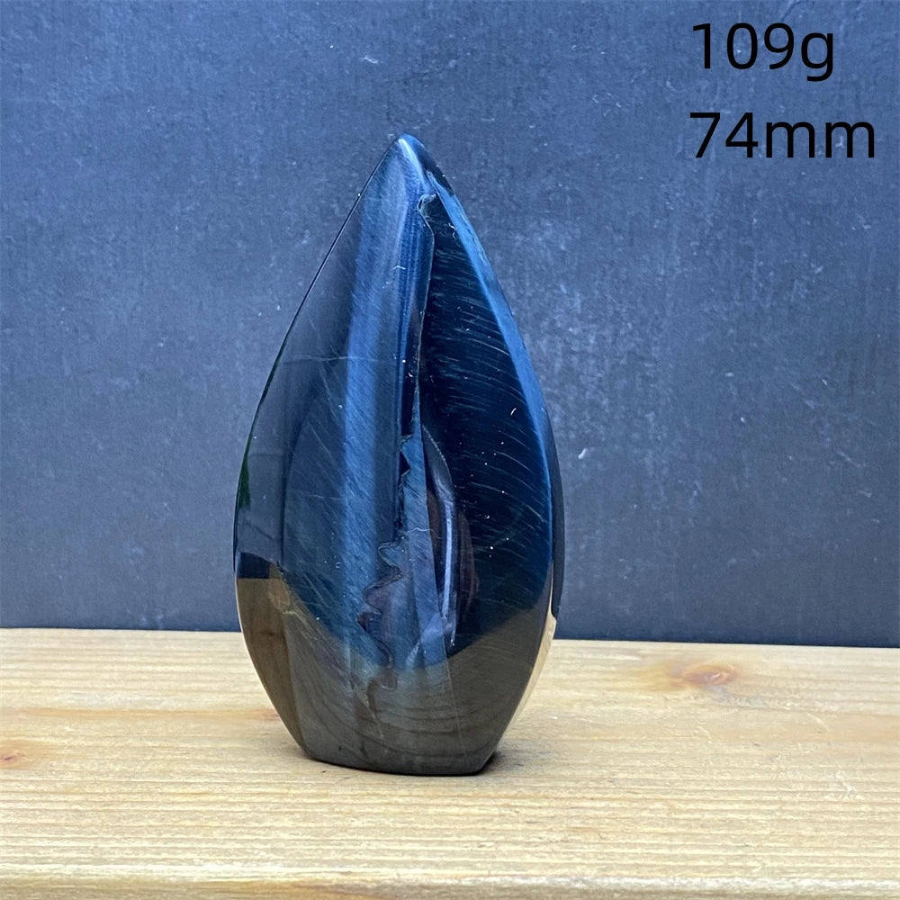 Natural Golden Blue Tigers Eye Torch