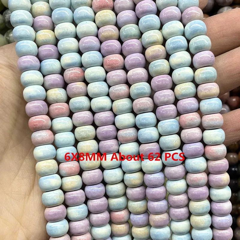 Pastel Rainbow Agate Bead Strand