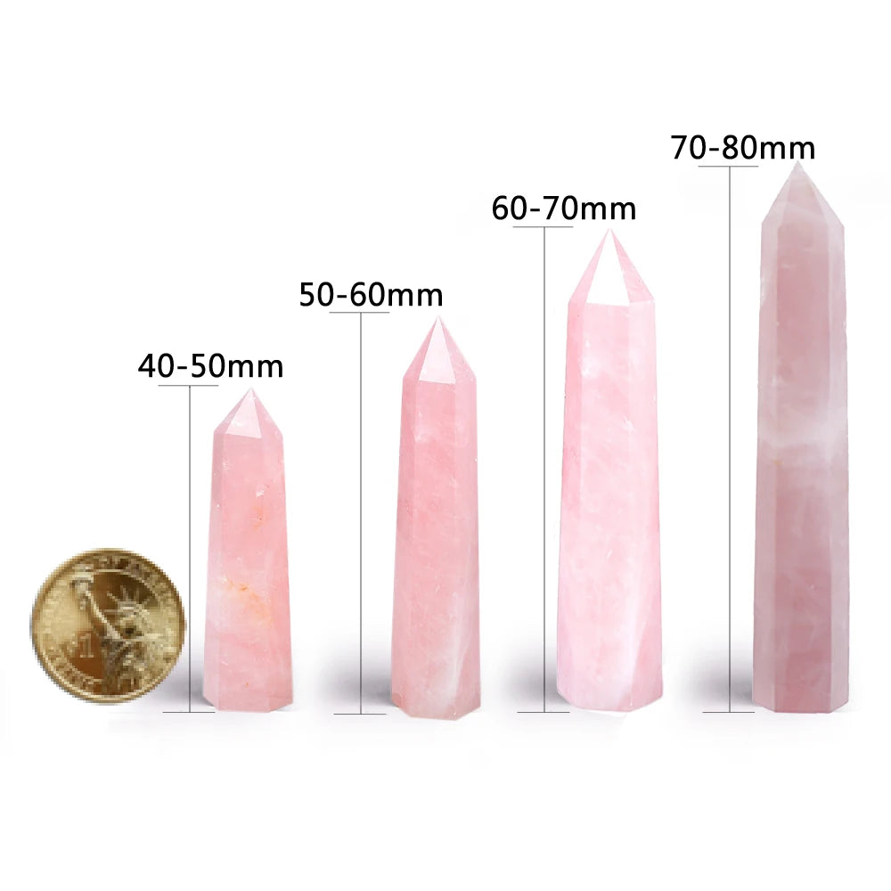 Tours de quartz rose