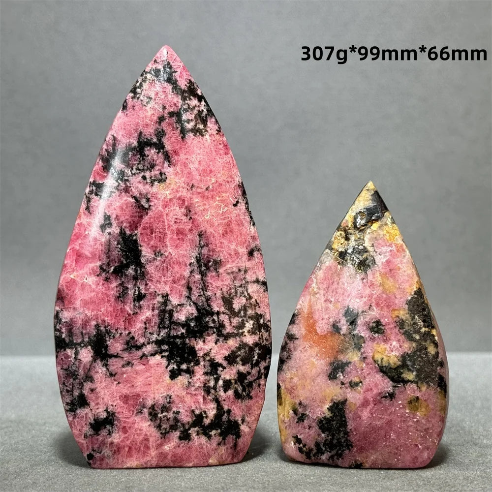 Natural Red Rhodochrosite Free-Form Torch