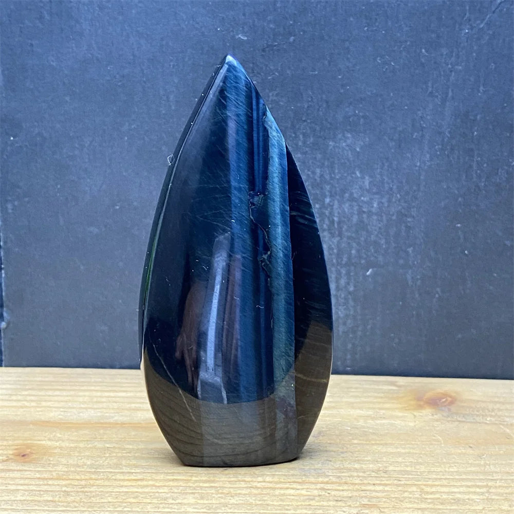Natural Golden Blue Tigers Eye Torch