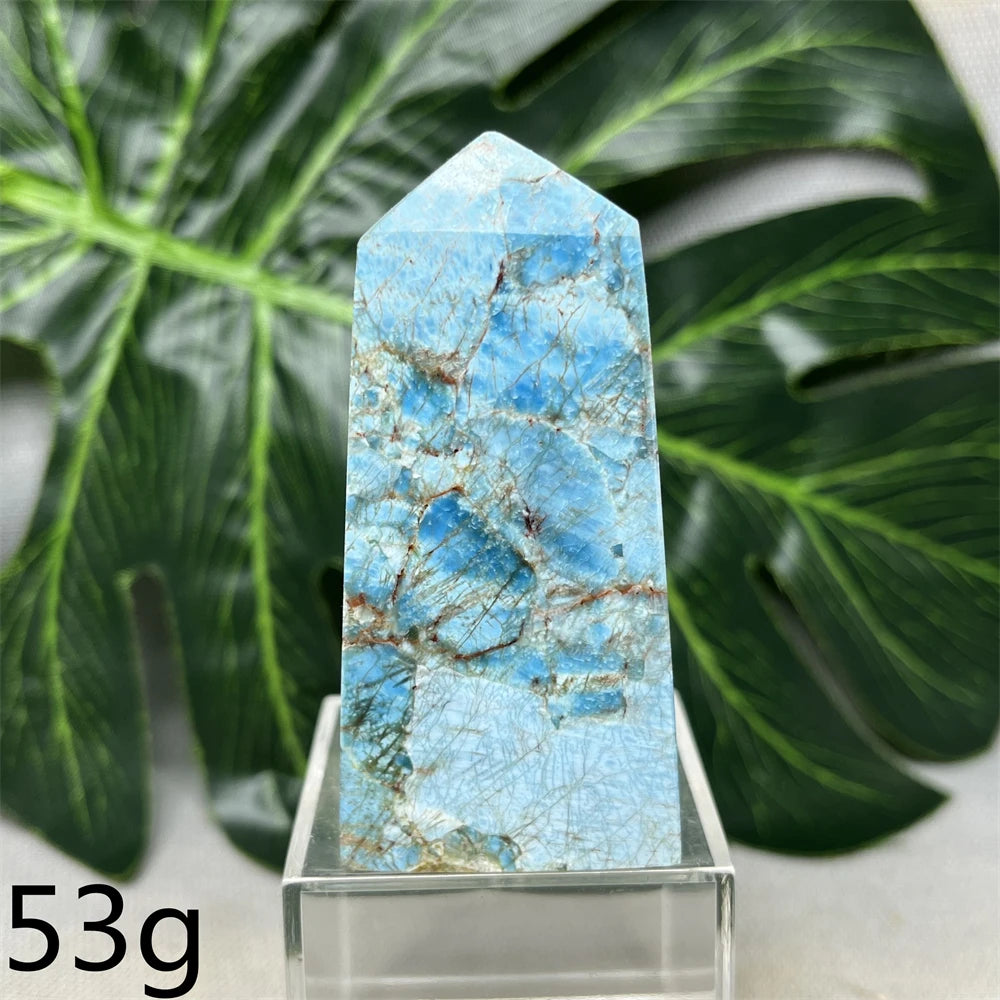 Natural Dominican Larimar Tower