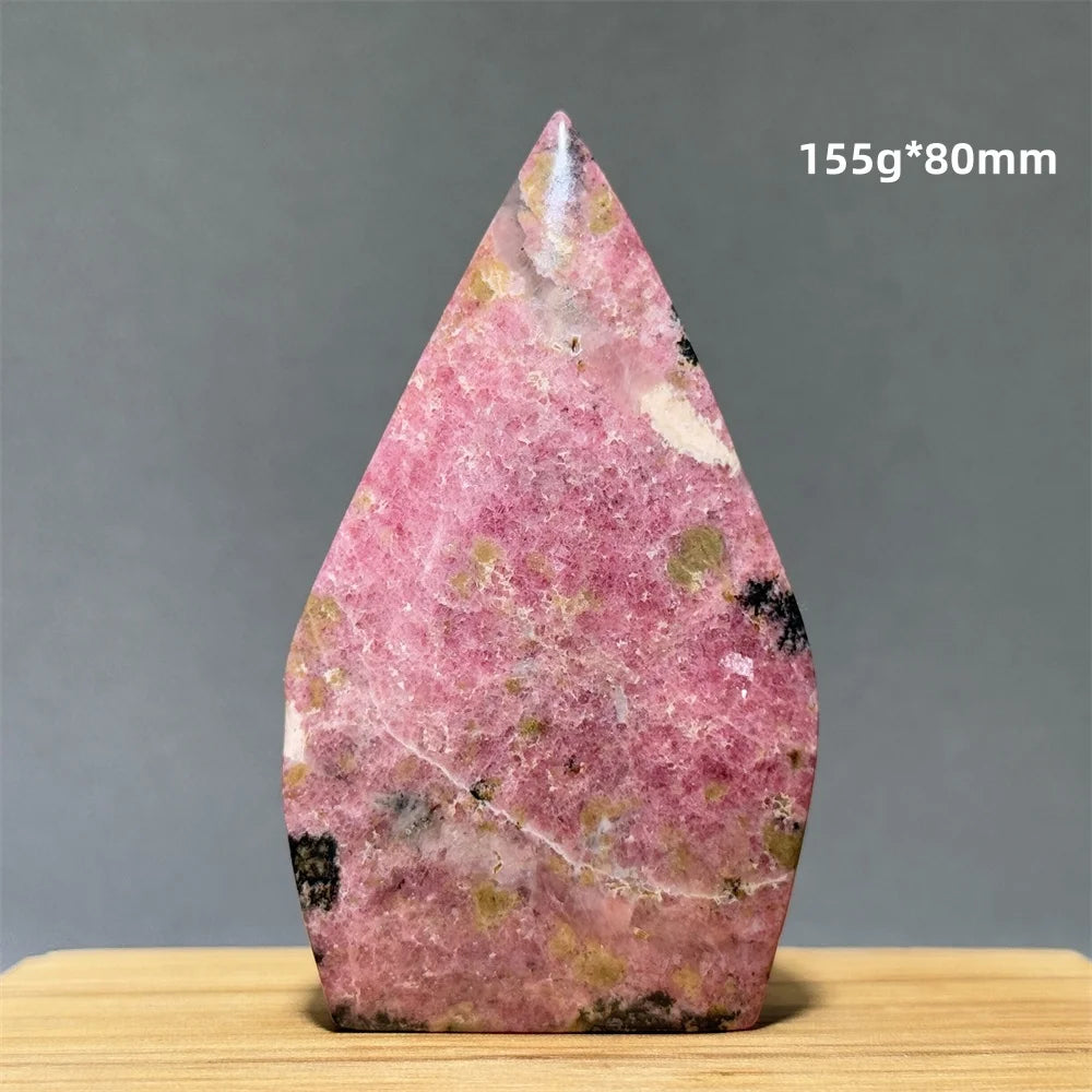 Natural Red Rhodochrosite Free-Form Torch