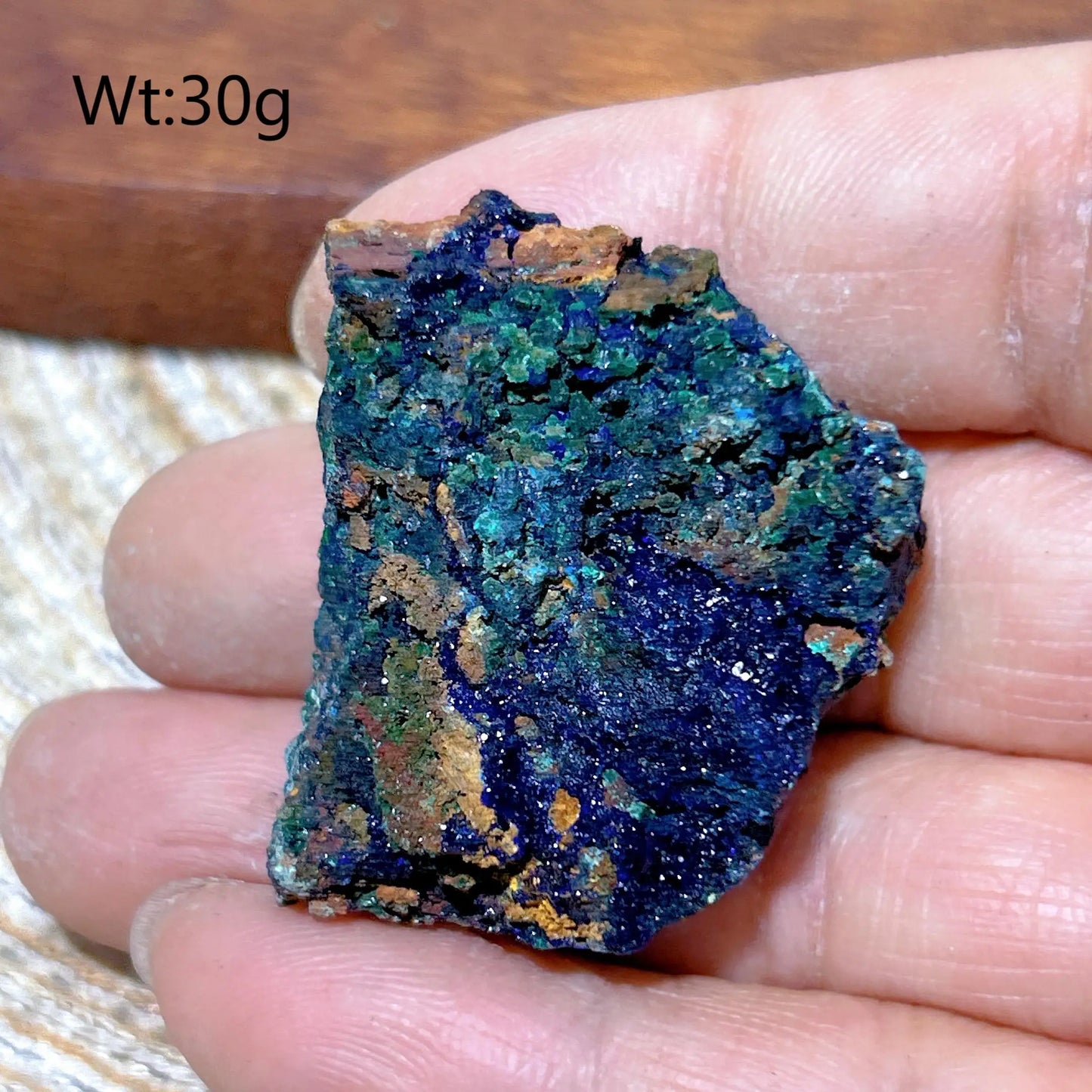 HQ Natural Chrysocolla With Azurite Specimen Medium