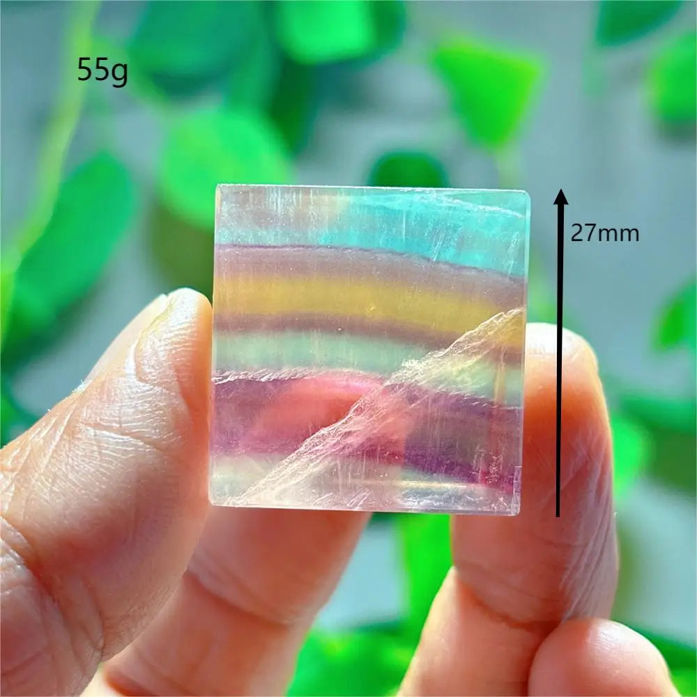 Natural Banded Candy Fluorite Cubes