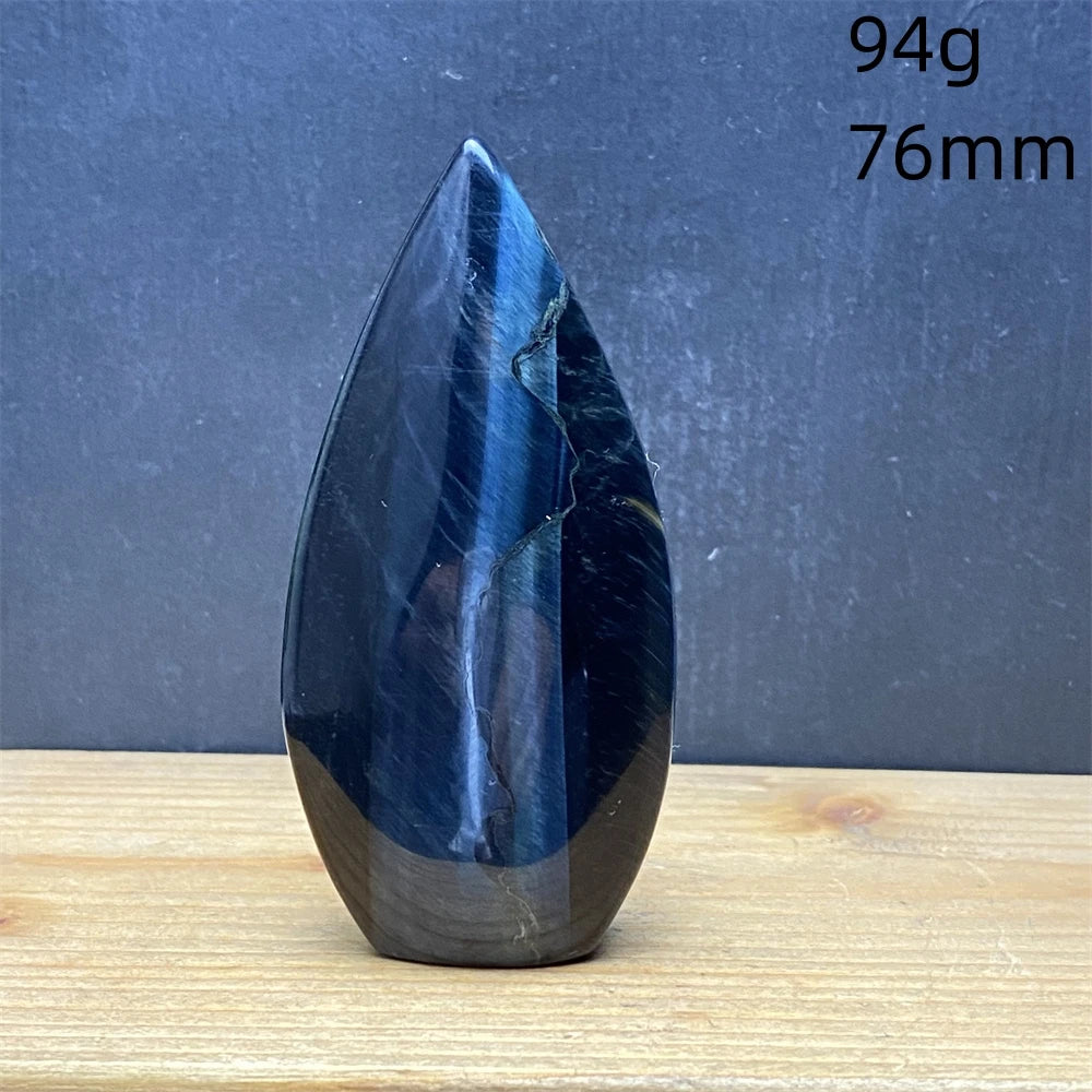 Natural Golden Blue Tigers Eye Torch