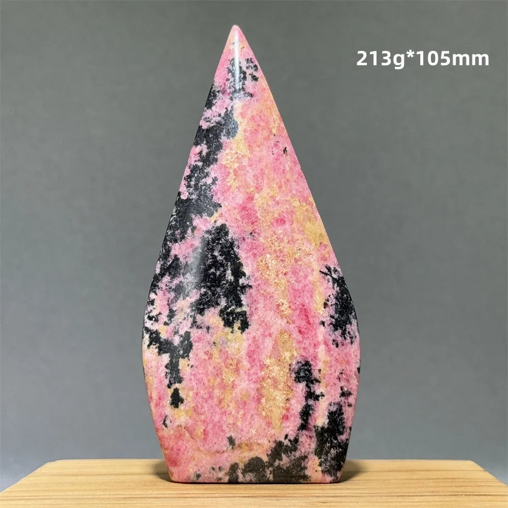 Natural Red Rhodochrosite Free-Form Torch