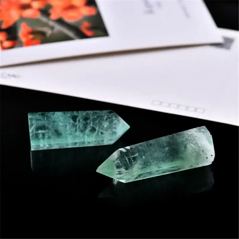 Natural Green Fluorite Tower