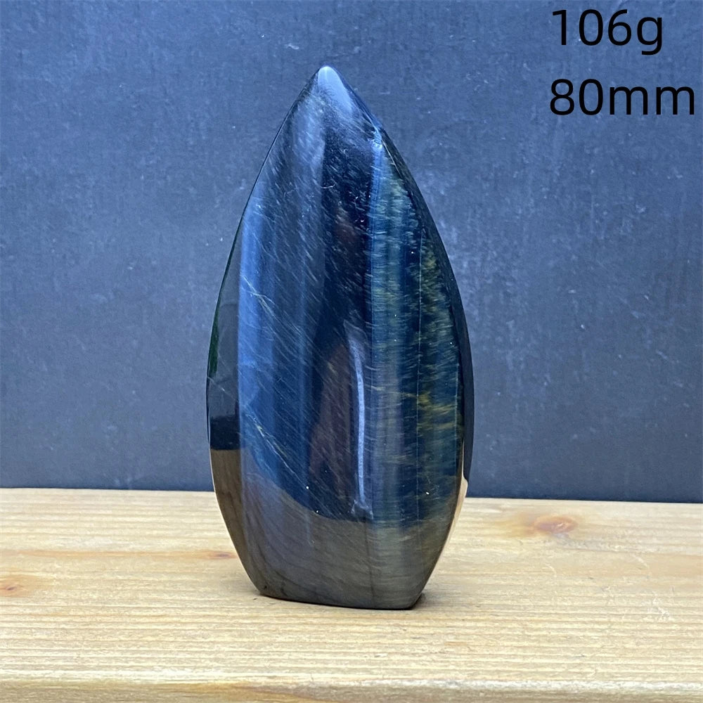 Natural Golden Blue Tigers Eye Torch