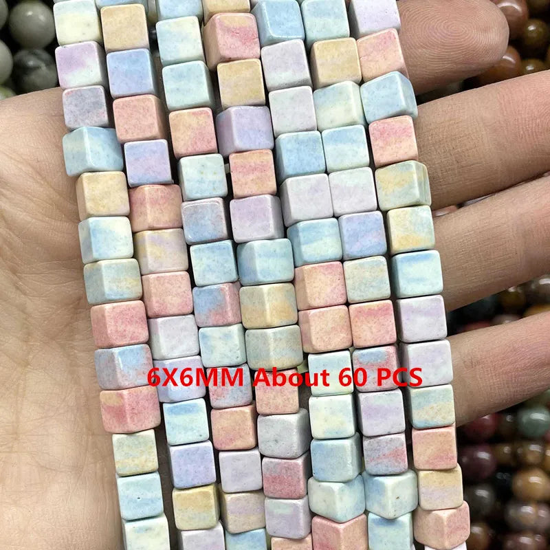 Pastel Rainbow Agate Bead Strand