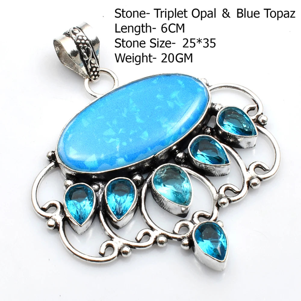 Silver Stone Artisan Crafted Pendants