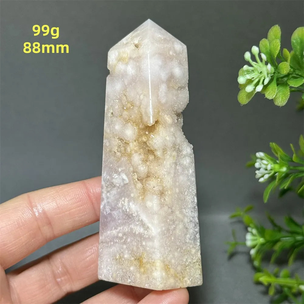 HQ Pink Amethyst Flower Agate Tower