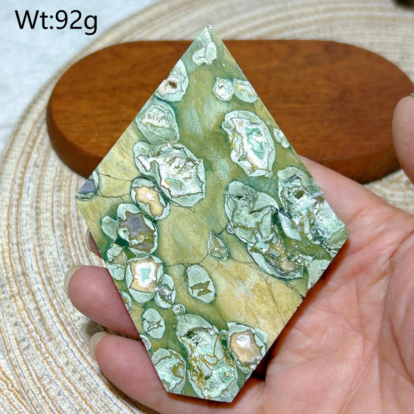Natural Rainforest Jasper Druzy Slab