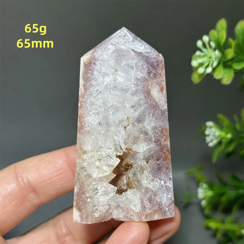 HQ Pink Amethyst Flower Agate Tower