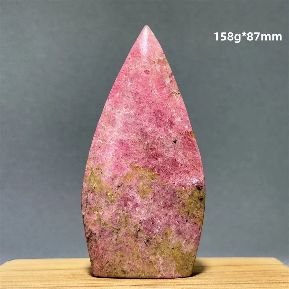 Natural Red Rhodochrosite Free-Form Torch