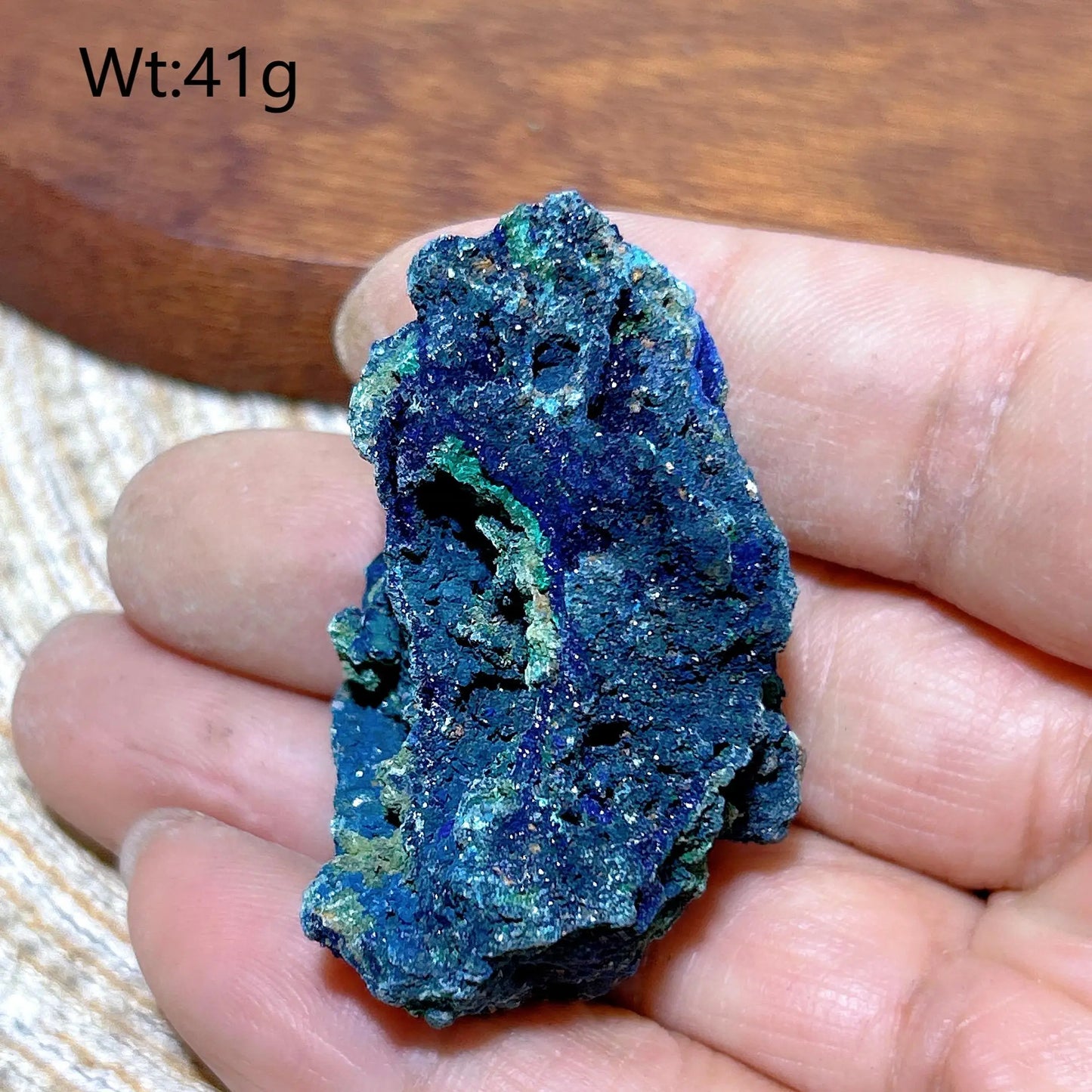 HQ Natural Chrysocolla With Azurite Specimen Medium