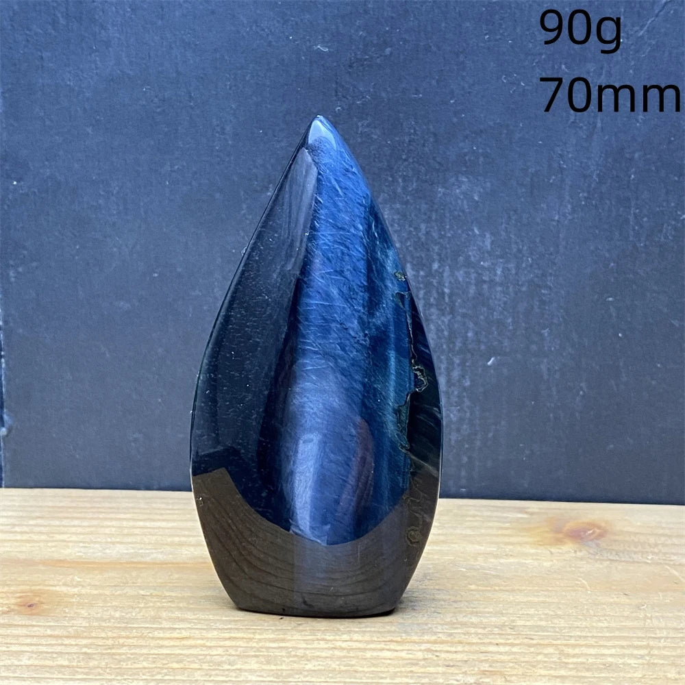 Natural Golden Blue Tigers Eye Torch
