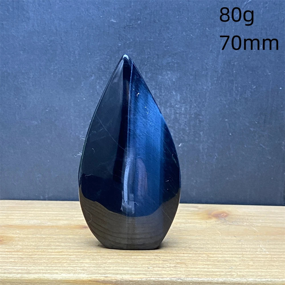 Natural Golden Blue Tigers Eye Torch