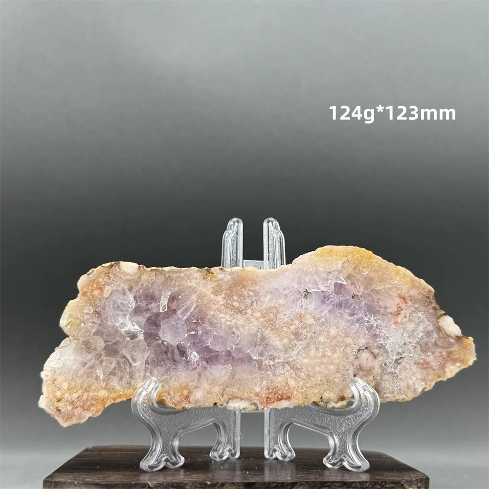 Géode d'agate en forme de fleur d'améthyste rose naturelle, pierre brute minérale, énergie, décoration de la maison, aura, guérison, méditation, prière