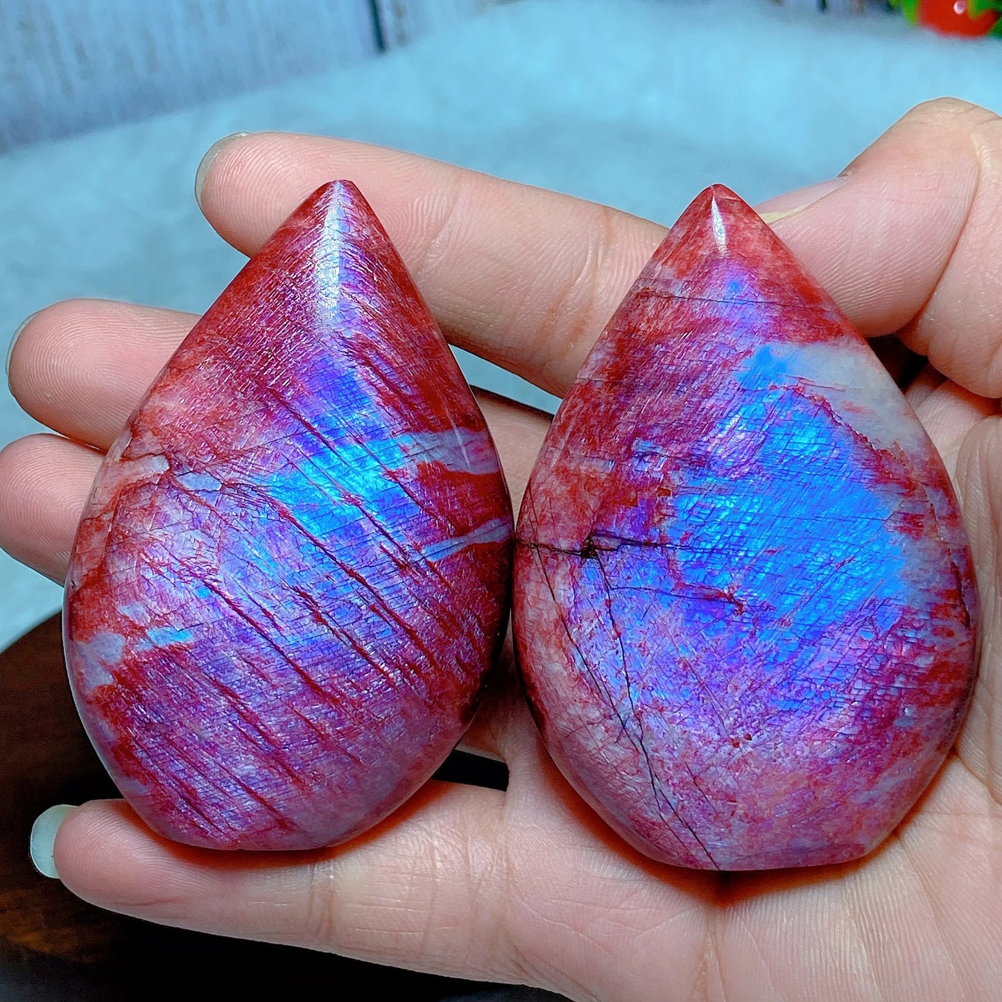 Natural Fire Moonstone Free Form Torch