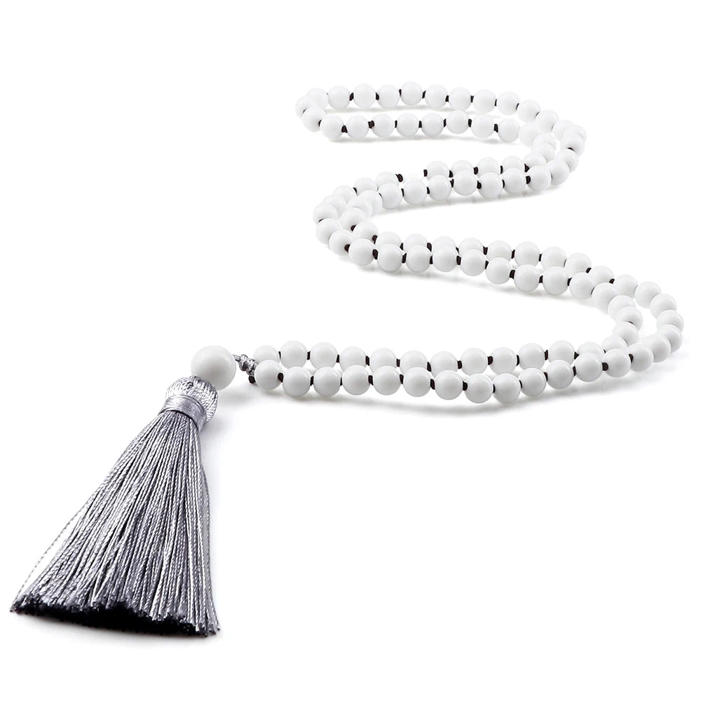 Collier Mala 108 perles de pierre