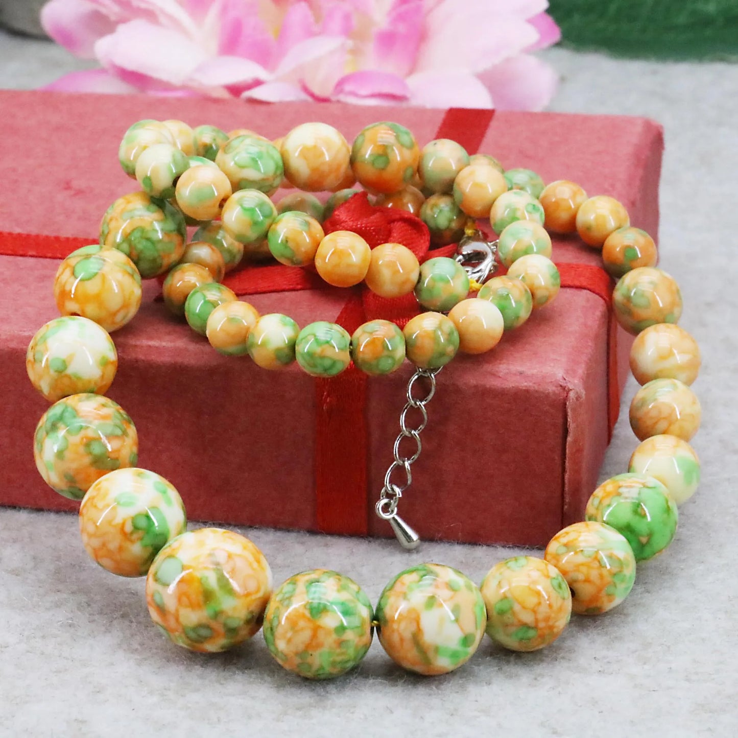 6-14mm Rainflower Bead Strand