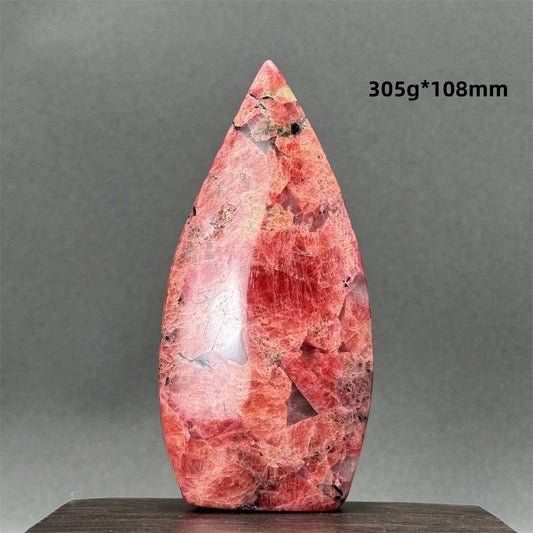 Natural Red Rhodochrosite Free-Form Torch