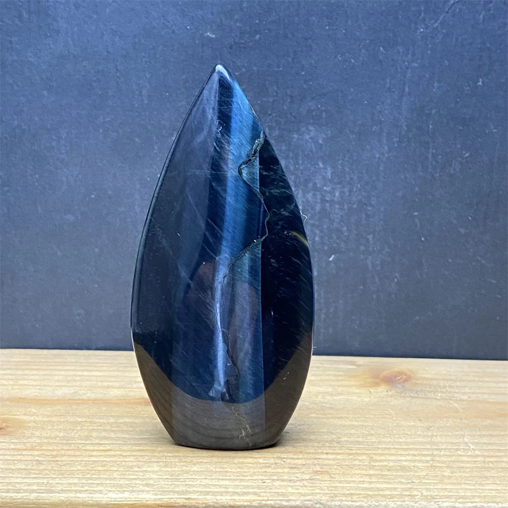 Natural Golden Blue Tigers Eye Torch